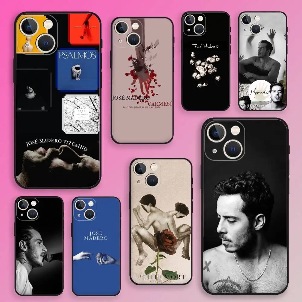 

Jose Madero Phone Case For iPhone 16,15,14,13,12,11,Plus,Pro Max,XS,X,E,SE,Mini Soft Silicone Black Cover