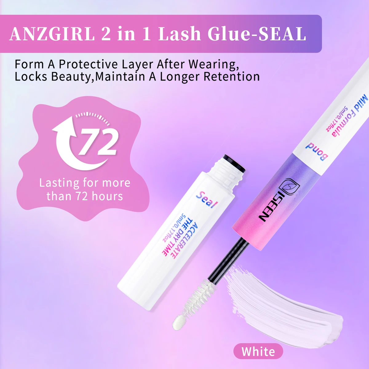 لاش العنقودية الغراء لاش السندات وختم مقاوم للماء السندات وختم رمش الغراء 10 مللي لمجموعات رمش لاصق أسود طويل الأمد