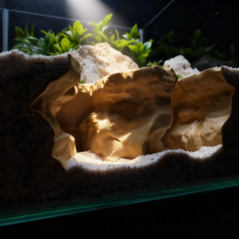 ديكور حوض السمك مطبوع ثلاثي الأبعاد، مستلزمات الأسماك والحيوانات الأليفة المائية، منزل إخفاء الأسماك والروبيان والزواحف، زخرفة المناظر الطبيعية