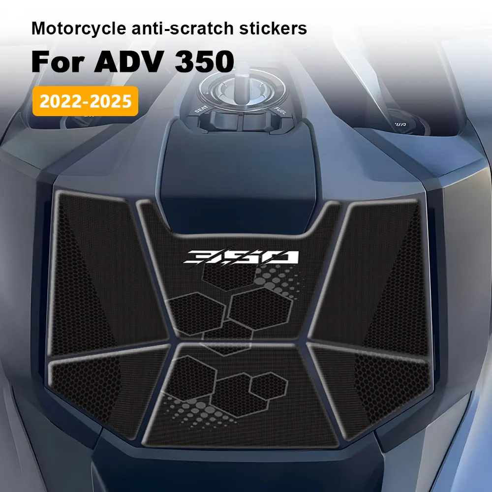 

Motorcycle Non-slip Stickers Waterproof 3D Epoxy Resin Protective Decals For Honda ADV350 ADV 350 2022-2025 2023 Accessories