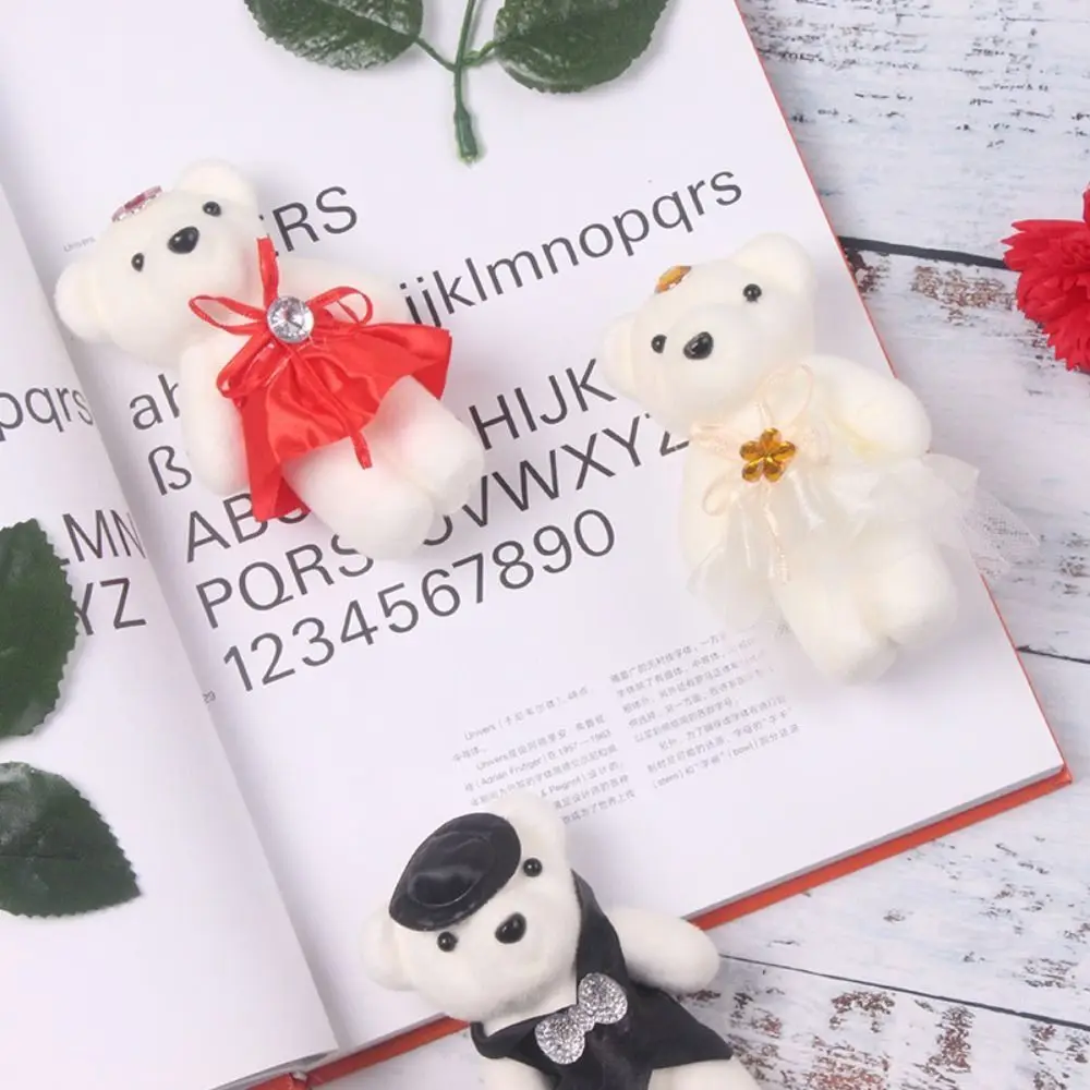 10 pz/set nuovo orso cartone animato orso carino orso bouquet accessori mini borsa creativa pendente laurea San Valentino