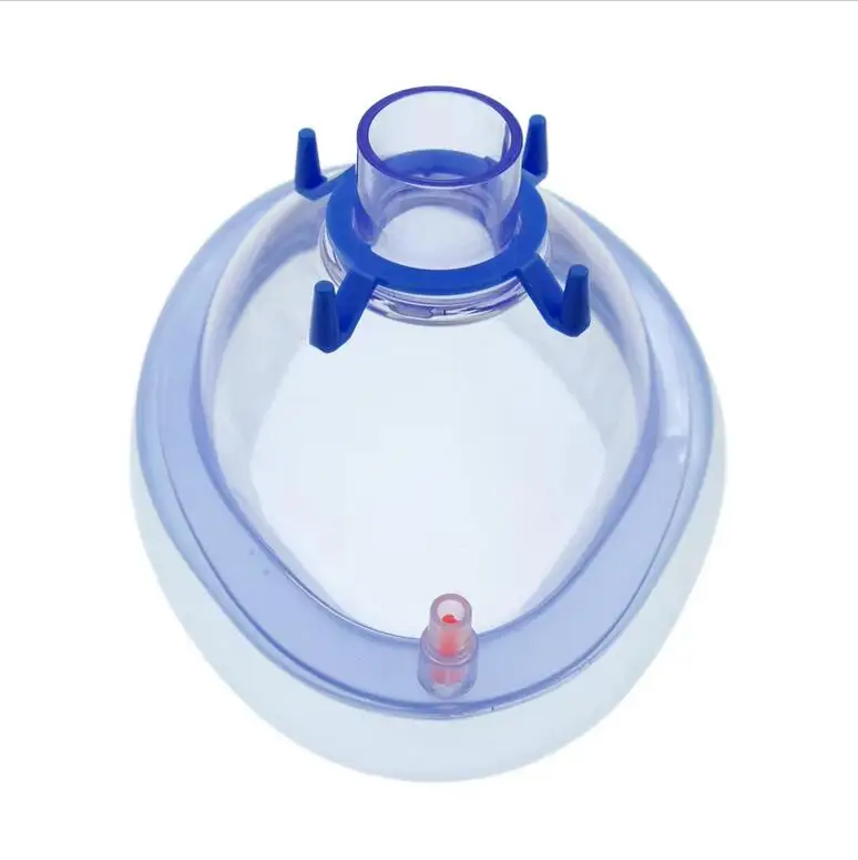 Máscara de anestesia inflable para 1 piezas, máscara de oxígeno, aparato de respiración Simple, accesorios para recién nacido, niño pequeño y adulto