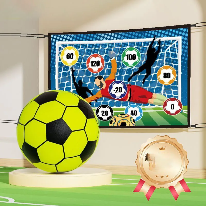 Soft Quiet Soccer Ball for Kids Indoor Play Silent Foam Football with Cloth Cover Safe for Home No Noise Parent-Child Game