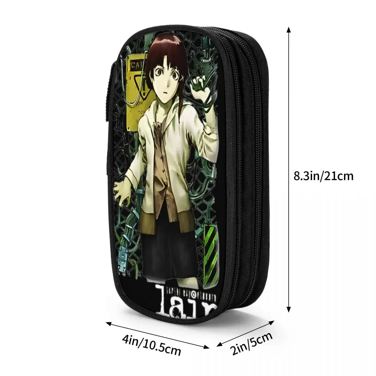 التجارب التسلسلية Lain Haibane مقلمة Lwakura الخيال العلمي مانغا أكياس القلم الاطفال سعة كبيرة اللوازم المدرسية صندوق رصاص التجميل