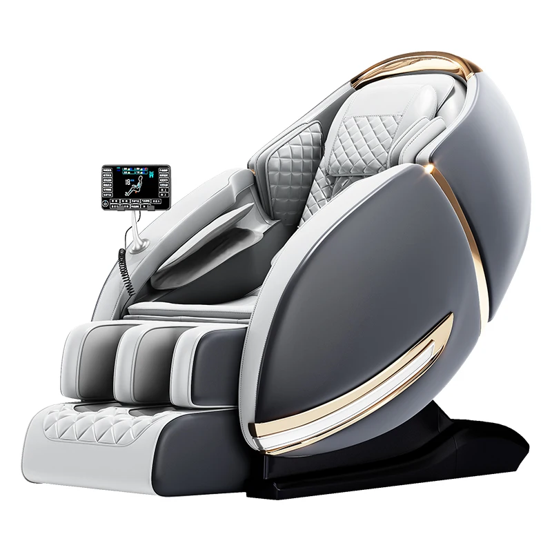 Electric 4D SL Track Luxury Smart Massage Chair Zero Gravity Shiatsu Back Features Includes Musical Function Body Application