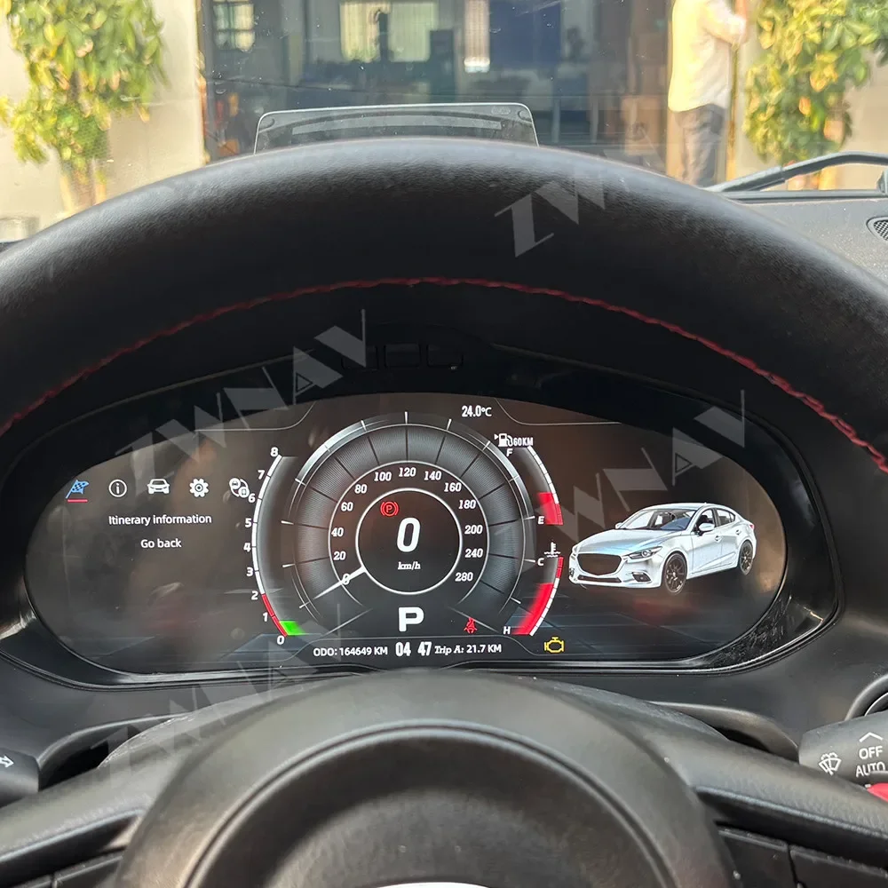 12.3 Inch LCD Digital Cockpit Dashboard Panel for Mazda 3 Axela 2014-2019 Auto Instrument Cluster Plug Play