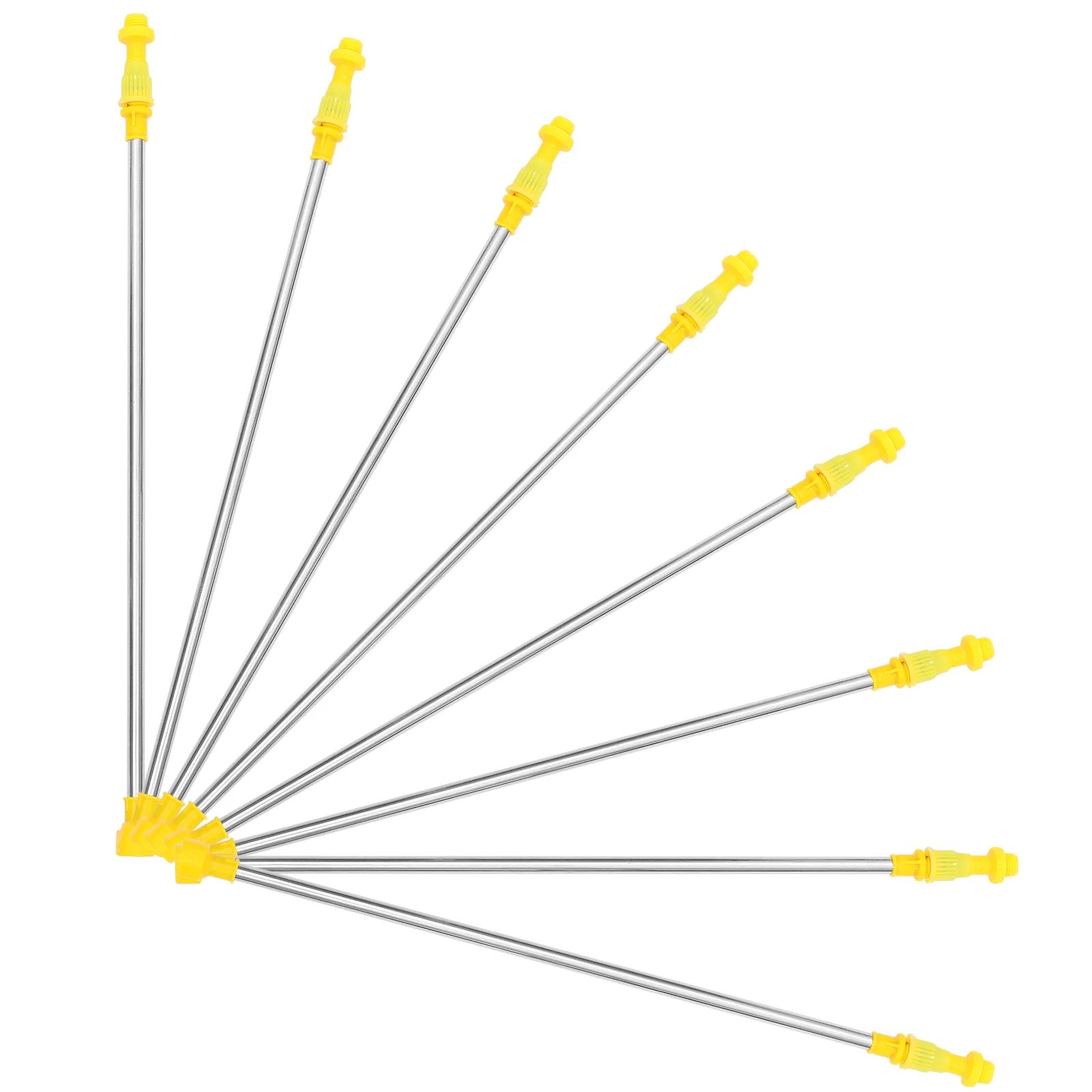 8-delige sproeieraccessoires roestvrijstalen giek tuinsproeiers verlengstok verlengde telescopische staaf plant plastic lange toverstaf