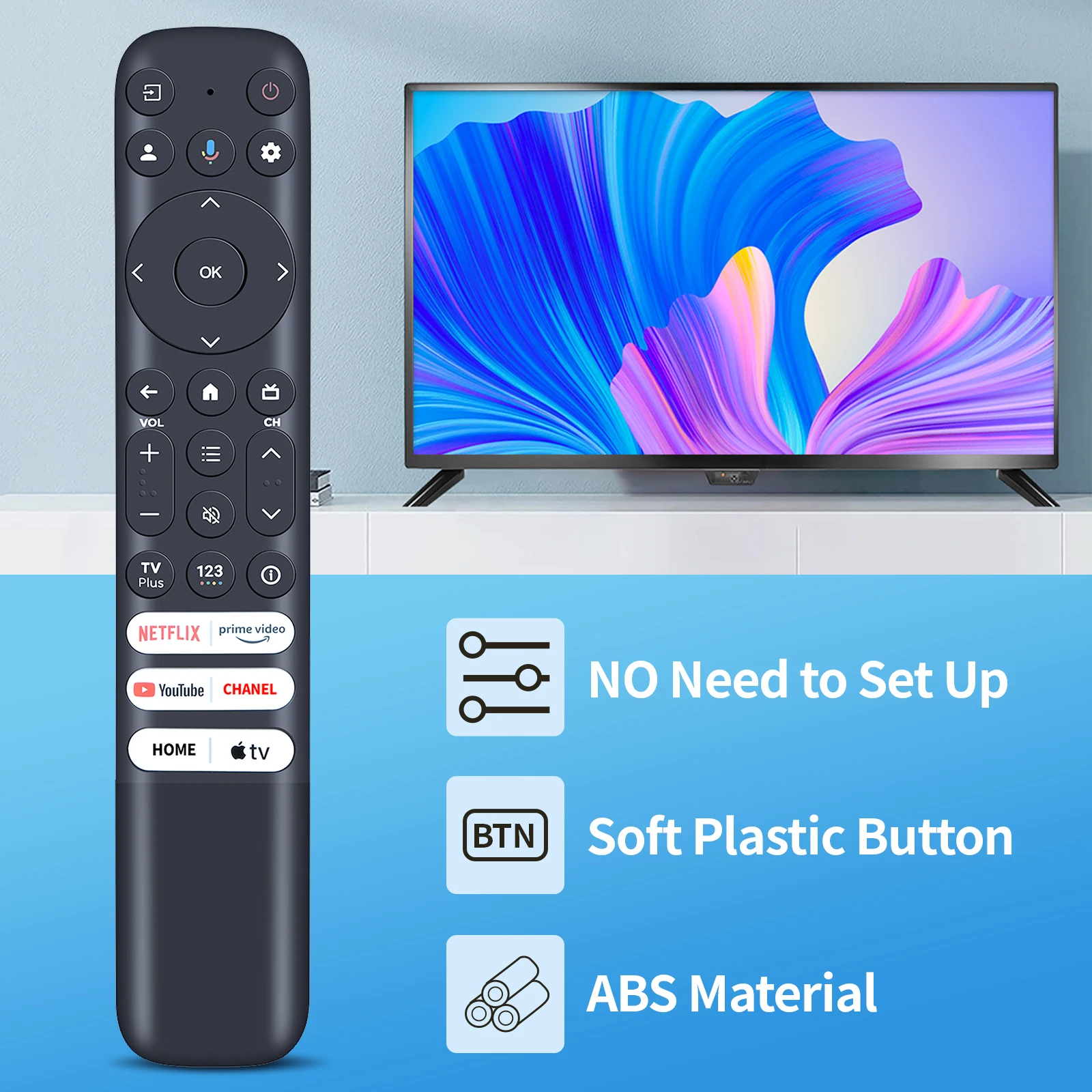 Remote Control RC813 FMB1 Baru Untuk TCL 55R646 75S546 65S546 65R646 tanpa Suara