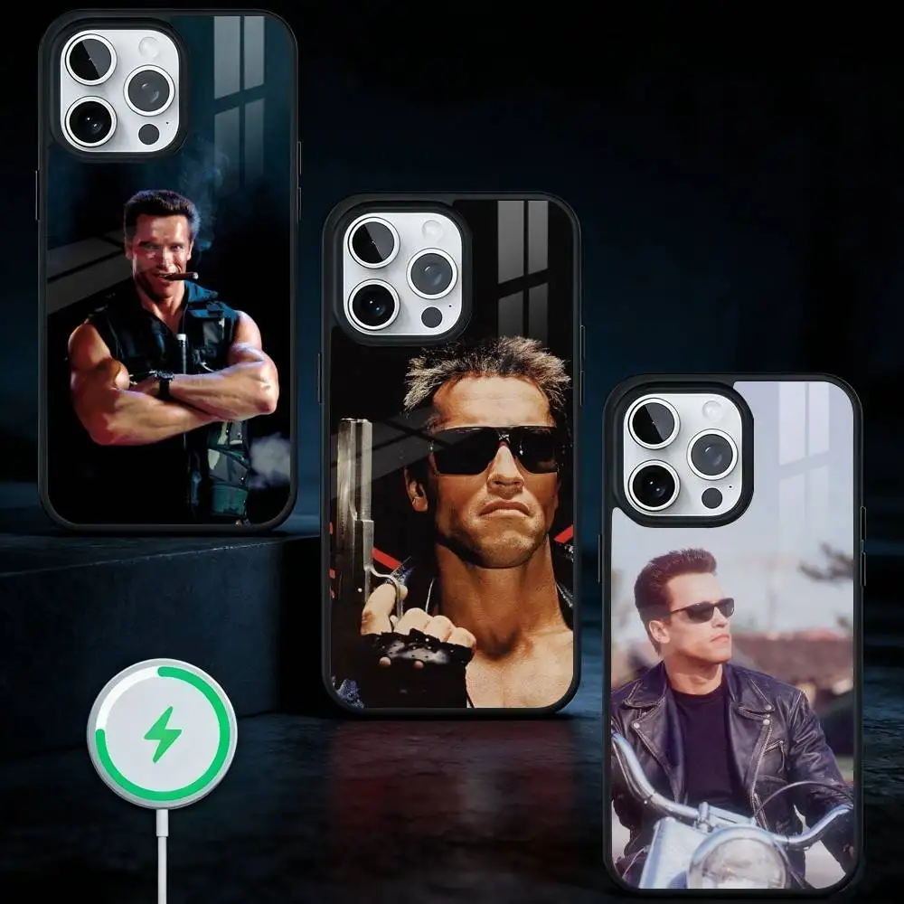 

A-Arnold S-Schwarzenegger Phone Case For iPhone17,16,15,14,13 Plus,Pro Max Magnetic For Magsafe Wireless Charging