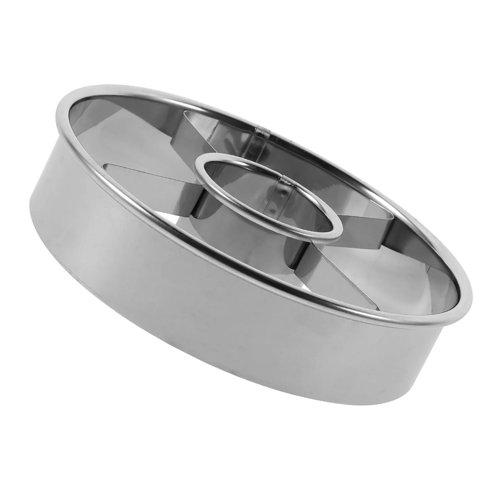 

Stainless Steel Round Doughnut Cutting Mold Easy Clean Baking Tool for DIY Creative Pastries Reusable Mold Round Doughnut Cuter