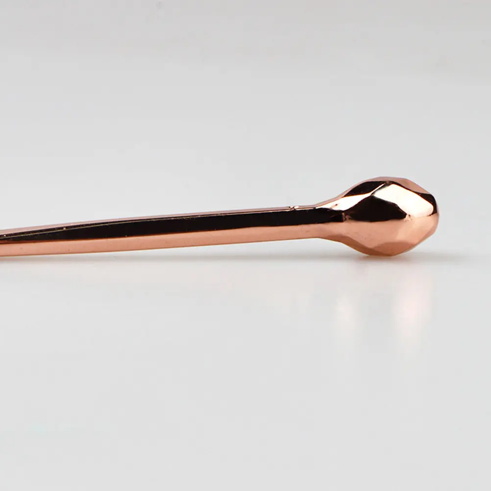 Practical Zinc Alloy Eye Cream Spoon Small Eye Fatigue Relief Massage Treatments Handy Beauty Tool (Rose Golden)