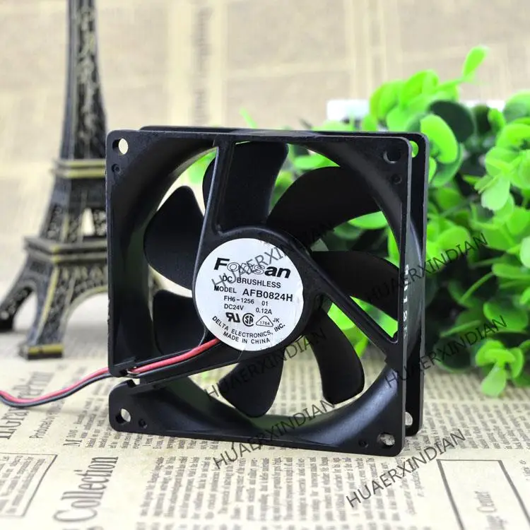 

New FON AFB0824H FH6-1256 24V 0.12A 8CM 2 Cooling Fan Assembly Kit