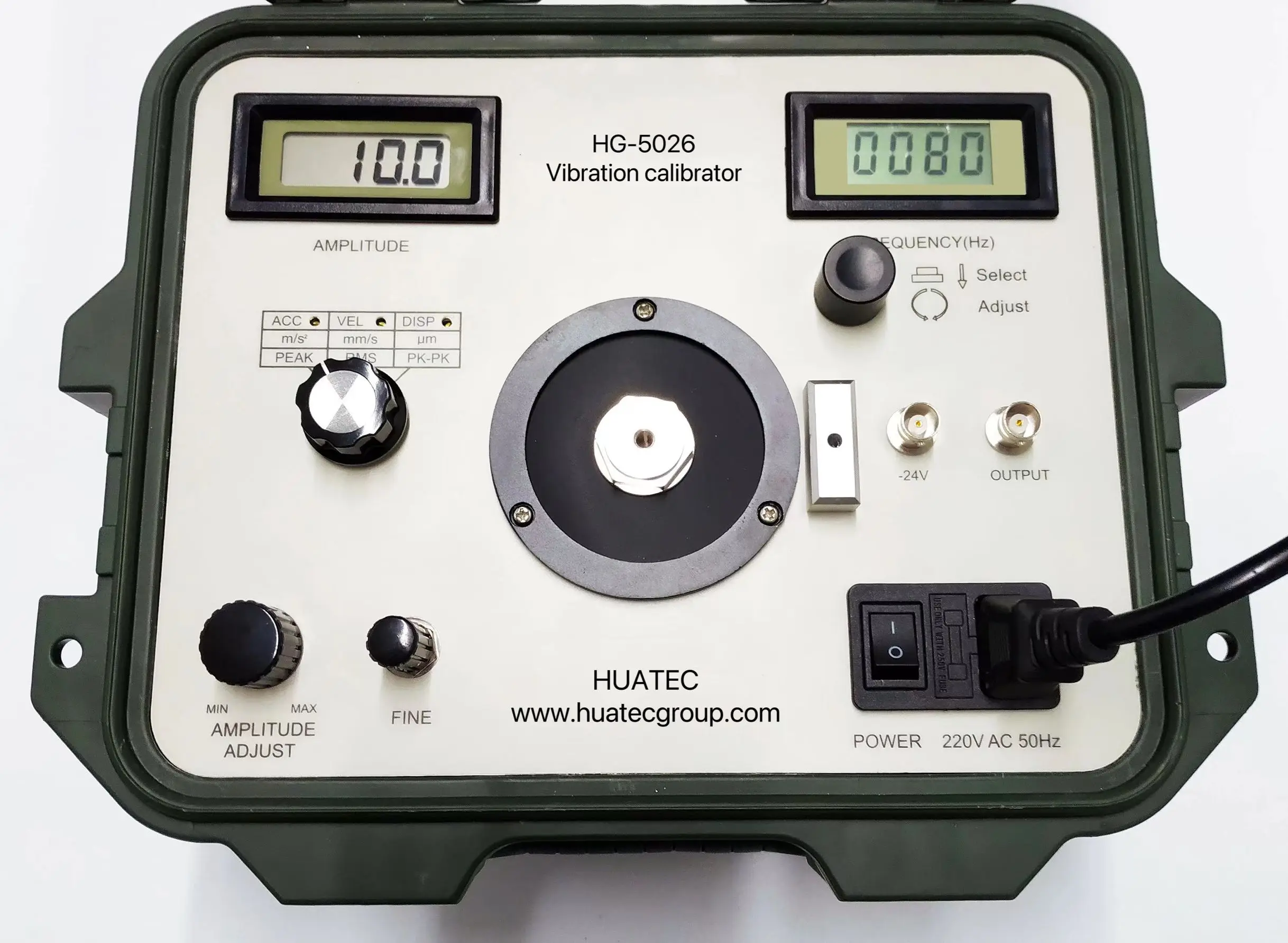 New vibration calibrator  High performance continuous standby HG-5026