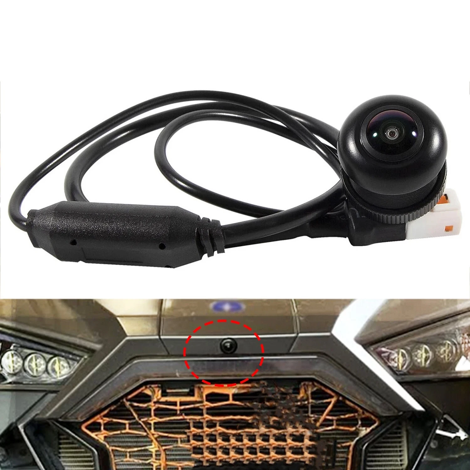 

Комплект передней камеры 720p, замена для Polaris RZR PRO XP Turbo 1000 900 PRO R для 7 дюймов Ride Command, широкий угол 170 градусов