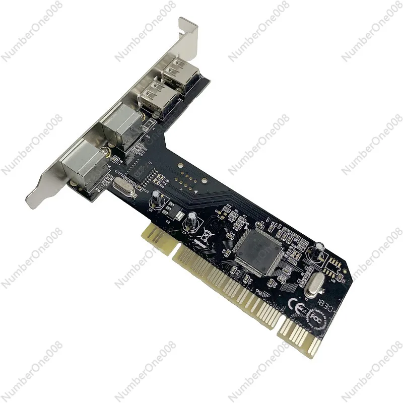 Kartu Adaptor Mouse Keyboard PCI 32bit ke 2x + 2x Port USB 2.0 untuk PC