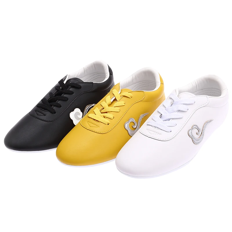 أحذية الكونغ فو الجلدية لتدريب فنون الدفاع عن النفس تاي تشي ووشو خفيفة الوزن وغير قابلة للانزلاق للرجال والنساء أحذية الممارسة التقليدية #2