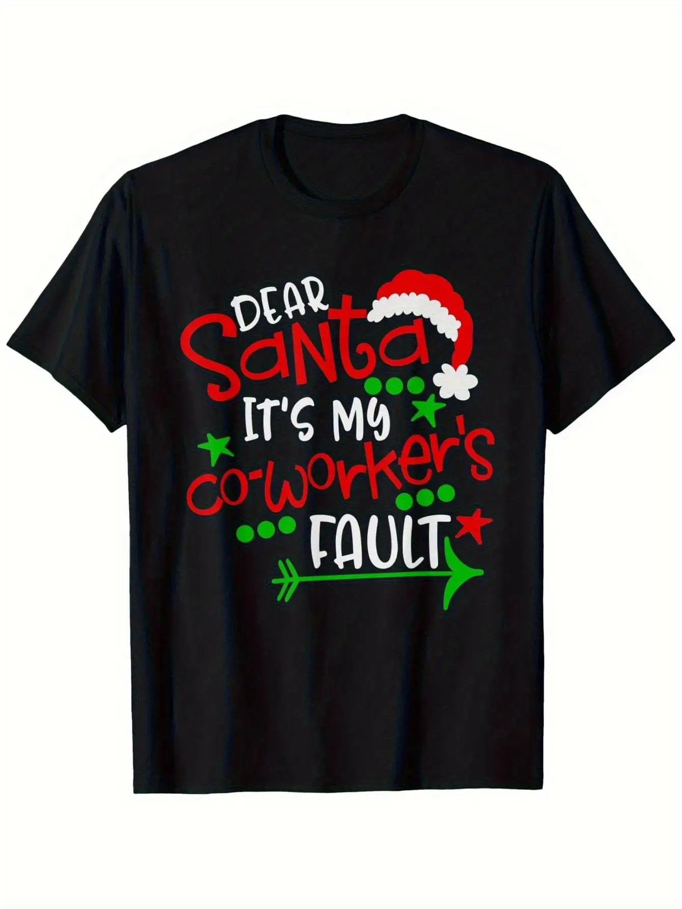 Black Christmas T-shirt with the message 