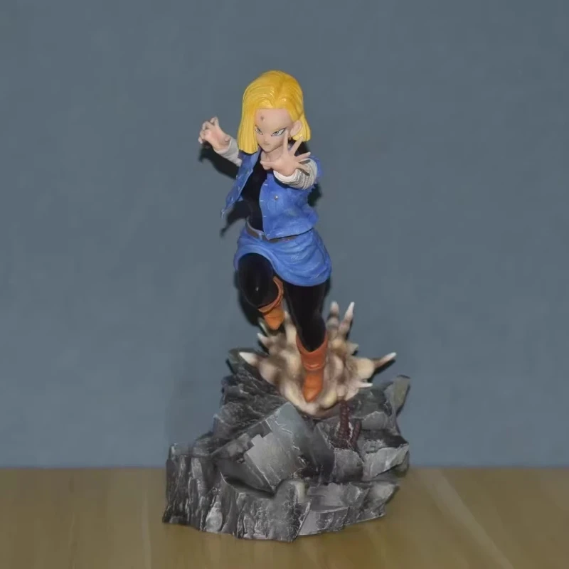 

Dragon Ball Android 18 Battle Scene Gk Action Figure Collectible Anime Statue Home Decor Figurine Gift For Manga And Anime Fans