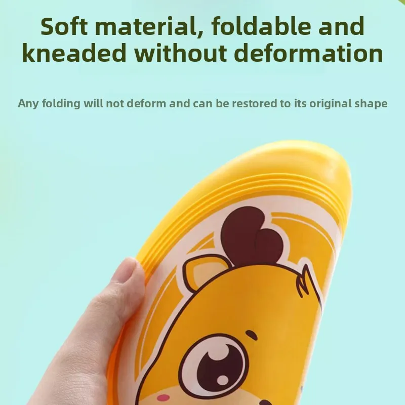 Children's Frisbee Soft Frisbee Safety Parent-Child Interactive Outdoor Sports Toys Boys and Girls Boomerang Soft Silicone