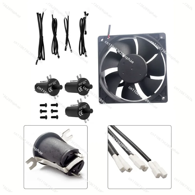 Gravity Charcoal Grill Fan Gated Switch Wire Harness Screw Set Replacement
