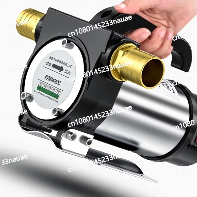 Portable Single Rotation High Flow Suction Pump ZM-007 Stainless Steel Diesel/kerosene Self Suction Pump 12/24/220V Oil Pump