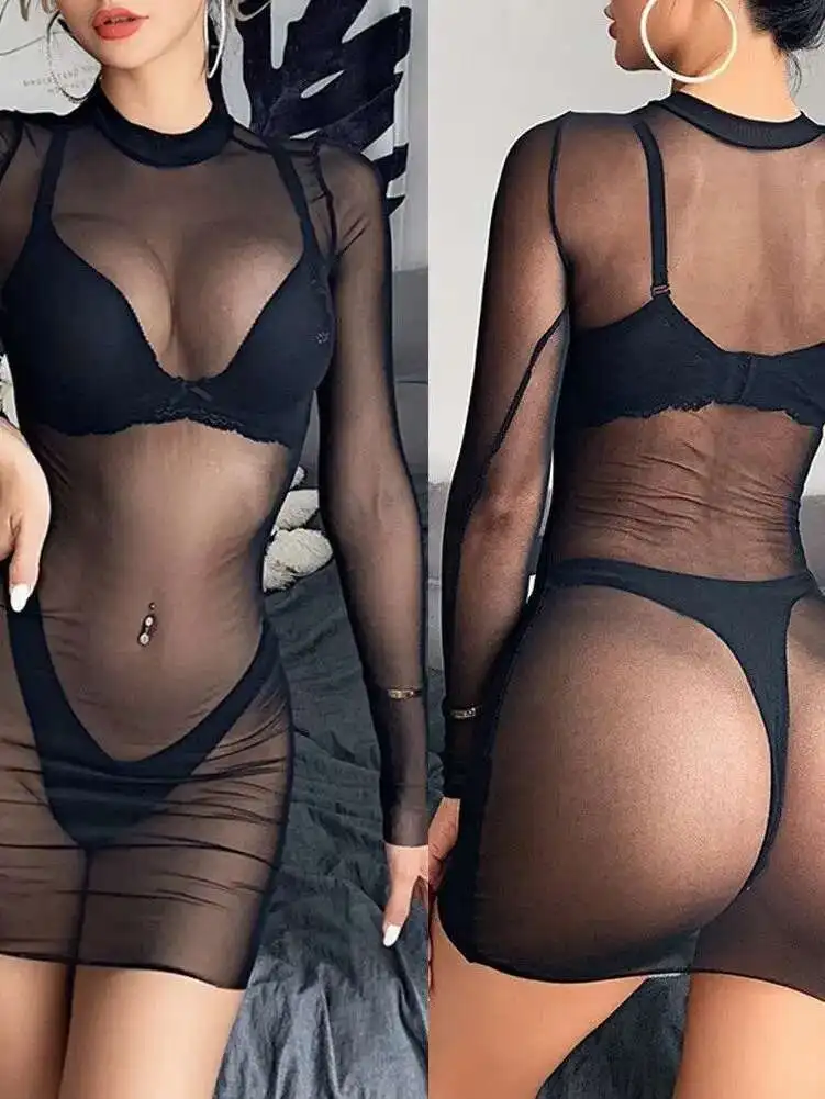 ขนาดบวกชุดราตรีเซ็กซี่สุภาพสตรีแขนกุดNightiesคอวีNightgownเซ็กซี่ผู้หญิงขนาดบวกชุดนอนลูกไม้ชุดหรูหราTXTD