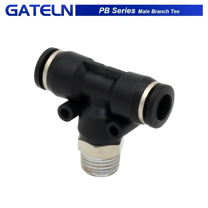 10PCS PB Series Male Branch Tee quick-acting air pipe cylinder solenoid valve PB6-01PB8-01 PB8-02