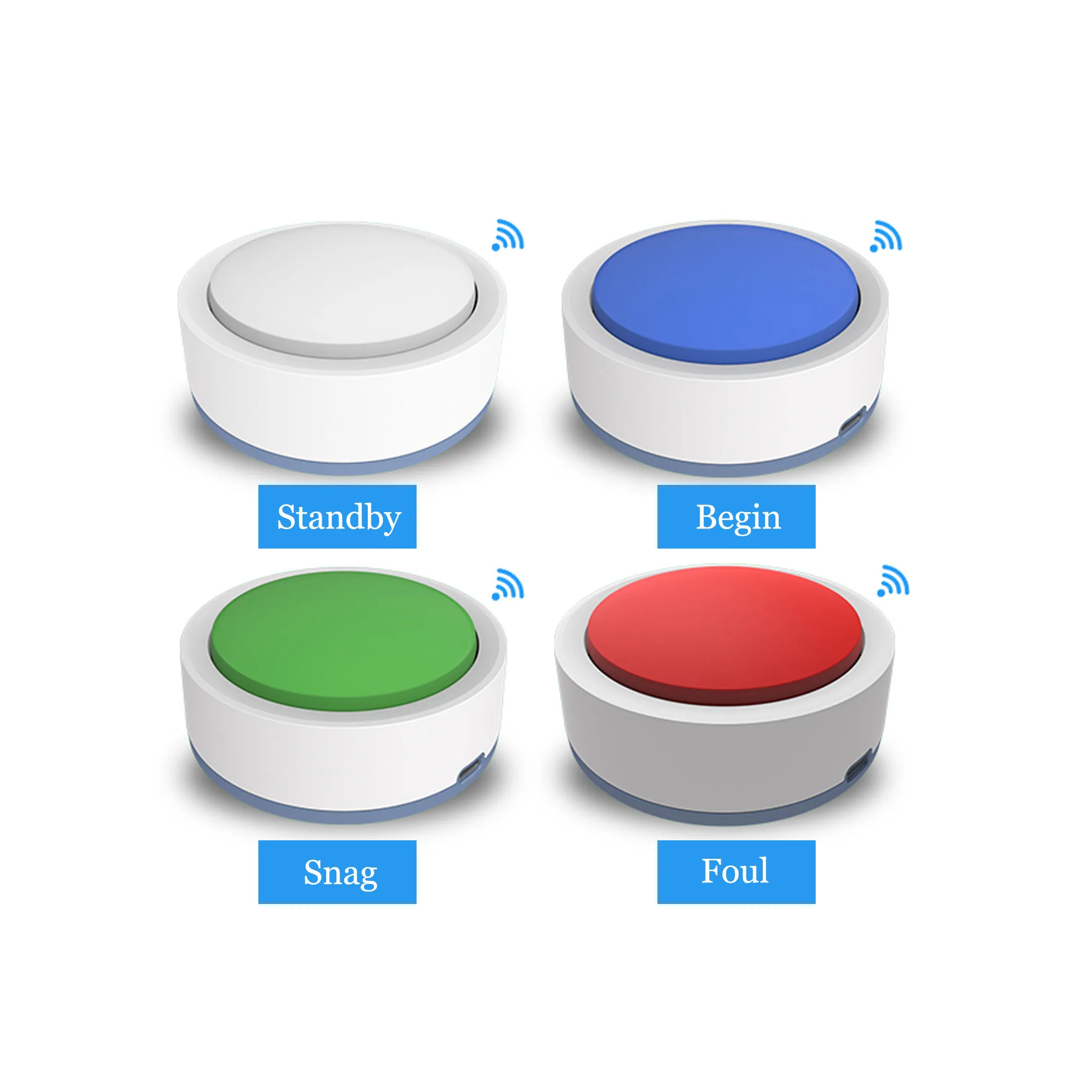 Intelligent 1-Display 8-Button Wireless Control Answer Buzzer Pager System for Hotel Competition Knowledge & Debate Contest