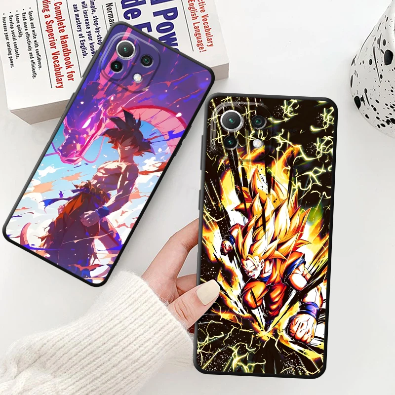 

Case for Xiaomi Mi 13 14 15 Pro 11 12 13 Lite 12X 10T 11T 12T Pro Black Soft Phone Cover Dragon Ball Smart Goku