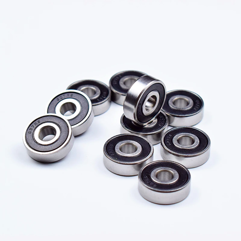 627RS  10 Pieces 7*22*7(mm) chrome steel rubber Sealed Bearings