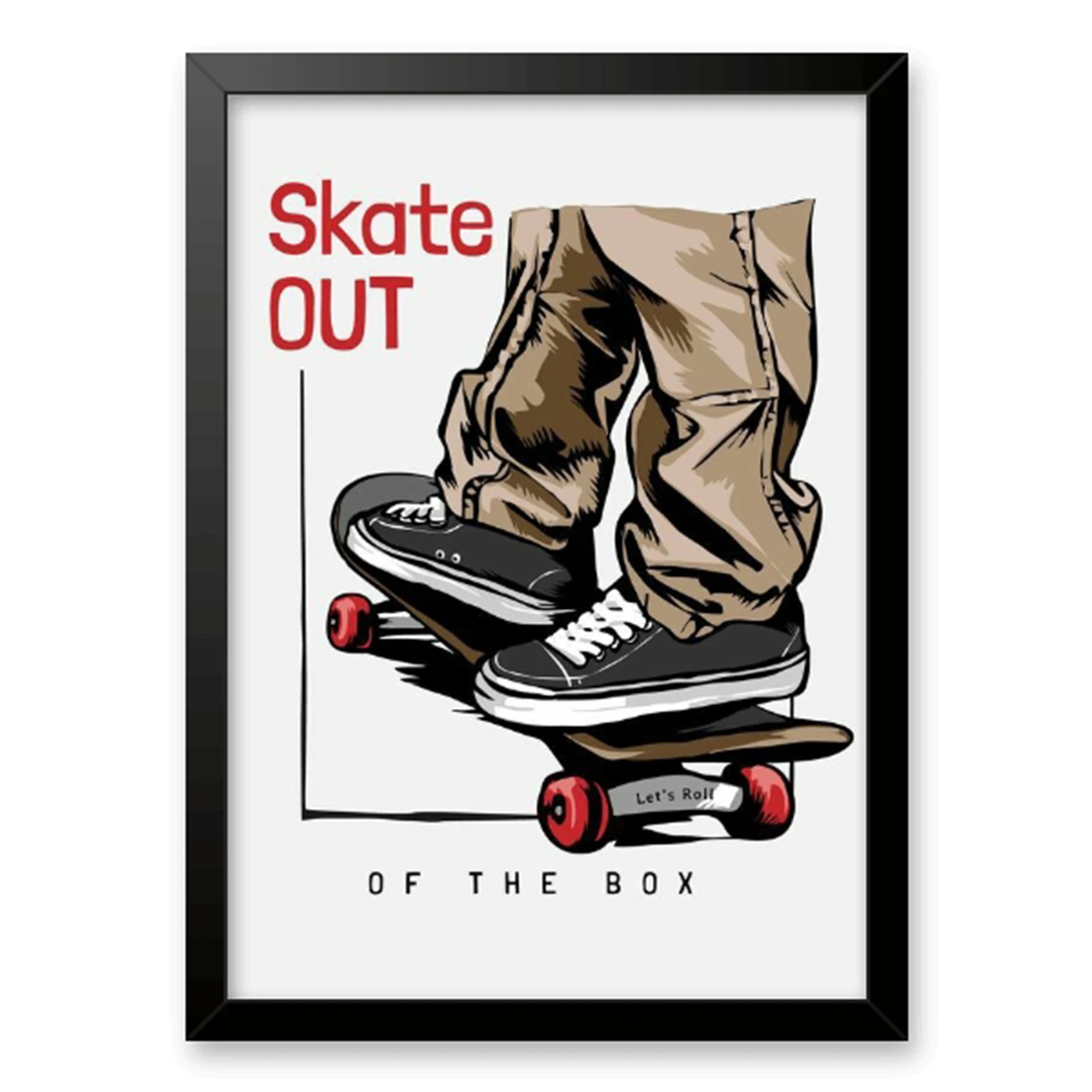 Modern Streetwear Skate Out Of The Box Wall Art Print Canvas Painting Poster Picture For Living Room,Bedroom Home Decor