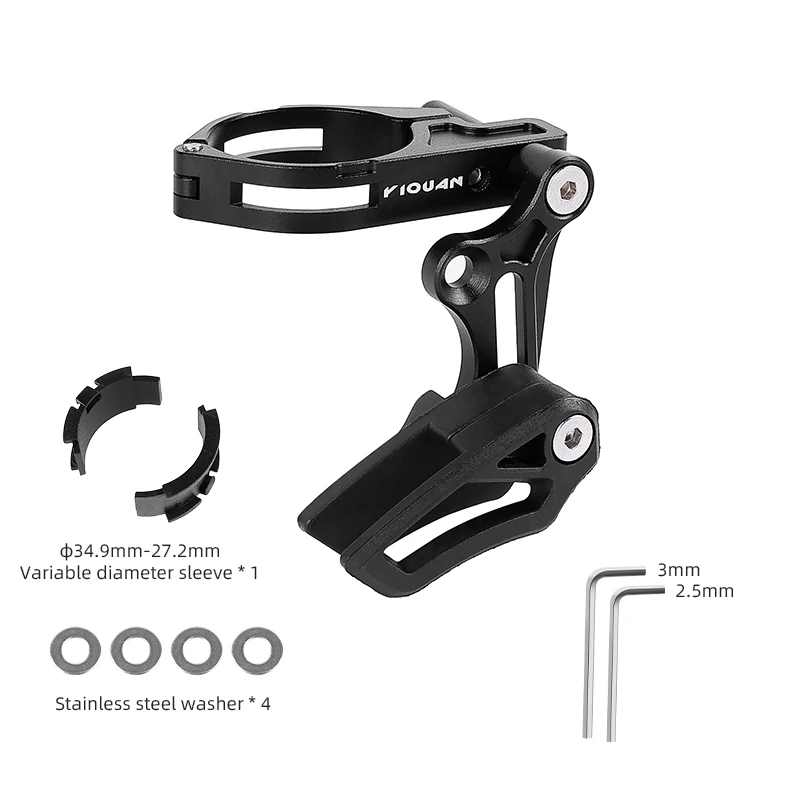 

ESLNF MTB Bicycle Chain Guide Drop Catcher 31.8 34.9 Clamp Mount Adjustable for Mountain Gravel Bike Single Disc 1X System