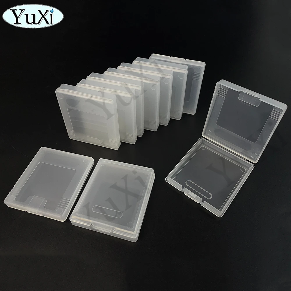 5 pçs casos de cartucho de jogo para gameboy cor gbc gbp plástico transparente caixa de cartucho de cartão de jogo protetor para gameboy bolso