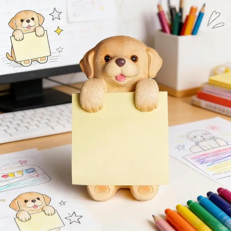 Elegant Dog Theme Table planner For Paper Memos Made From Durable Resin In Two Beautiful dyes JOMD