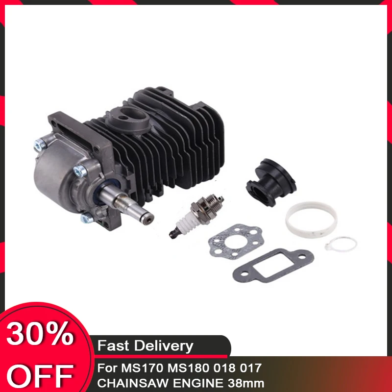 

Cylinder Piston crankshaft for MS170 MS180 018 017 CHAINSAW ENGINE 38mm