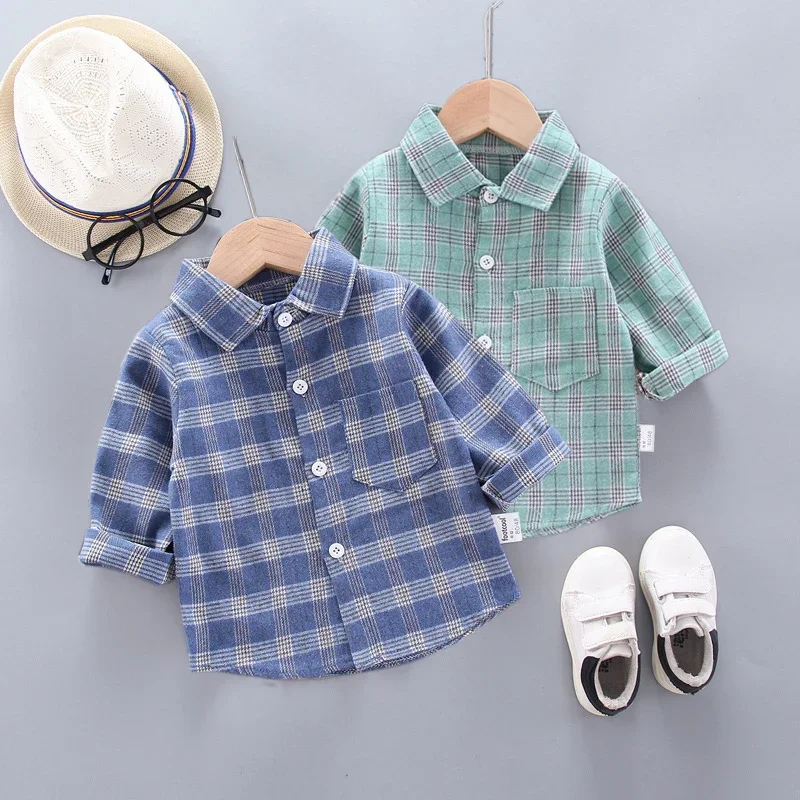 

Boy Long Sleeves Shirts Baby Boys Striped Shirt Kids Tops Tees Shirts Spring Child Casual Thin Blouse