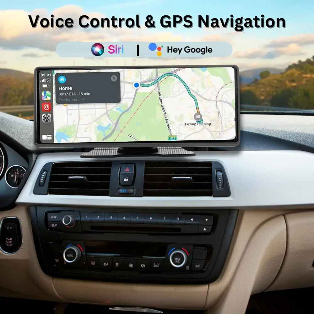 

CarPlay Screen for Car Apple CarPlay amp Android Auto, HD Touch Screen Car Stereo, Bluetooth, GPS Navigation,