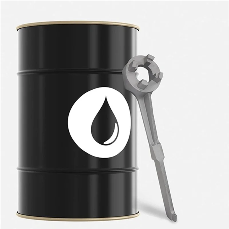 Chave de bung a76k 2 peças, chave de tambor de galão de alumínio, chave de barril, ferramenta abridor de tambor para abertura de 10 15 20 30 50 55 galões de tambor dura