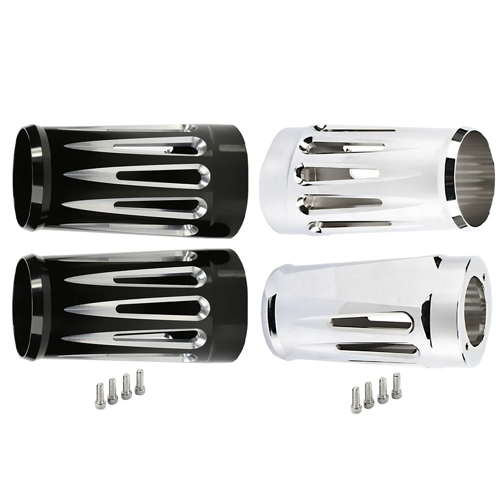 

2 Pcs Aluminium Alloy Fork Slider Covers For Harley Touring and Trike Models 1986-2013 Accessories High Quality