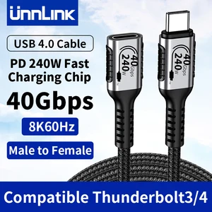 Extension Unnlink USB C Type C compatible avec la charge rapide Thunderbolt 4/3 USB4.0/3.2/3.1 pour MacBook 8K 4K 8 meilleures extensions Thunderbolt en vente - No 5