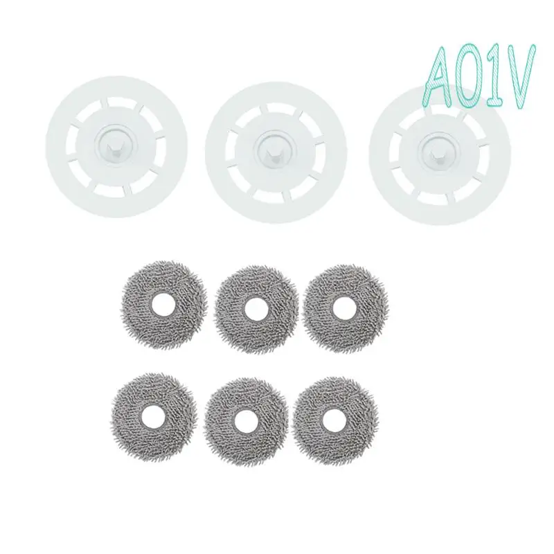 A01V-9 шт. для Roborock Q Revo/P10/A7400RR, запасные части для швабры, запасные части для робота-пылесоса