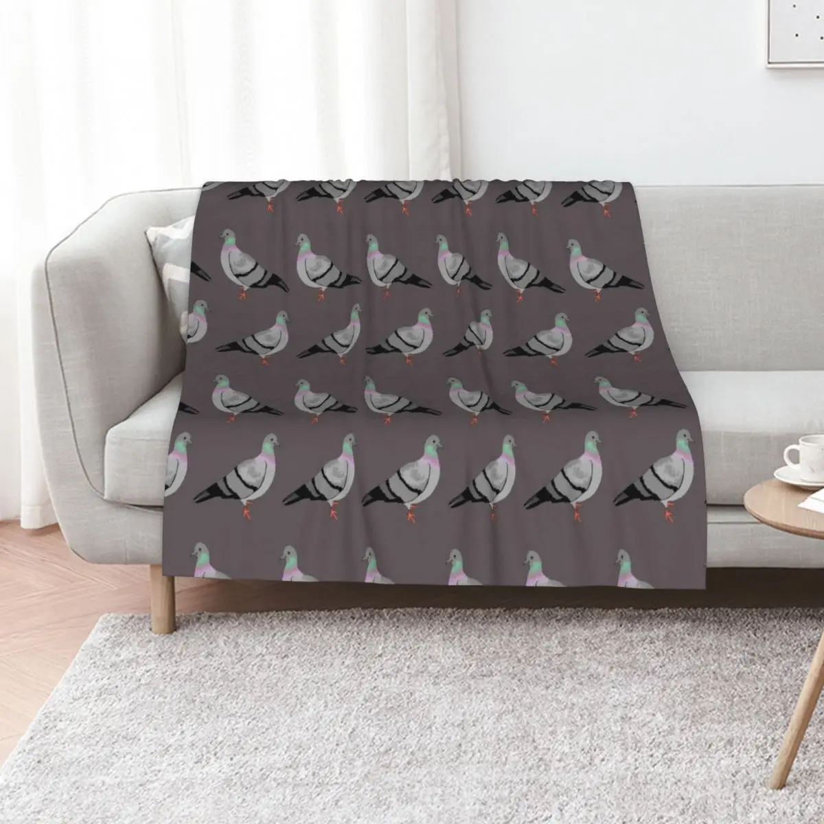 

Pigeon walk Throw Blanket Thin Cute Nap Tourist Blankets