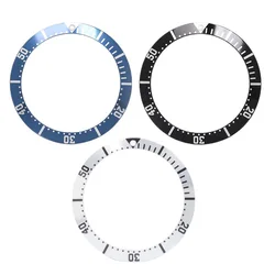 38mm *30.5mm Black Blue Slope Aluminum Watch Bezels Insert Ring For Omega Seamaster Series Mechanical Watch