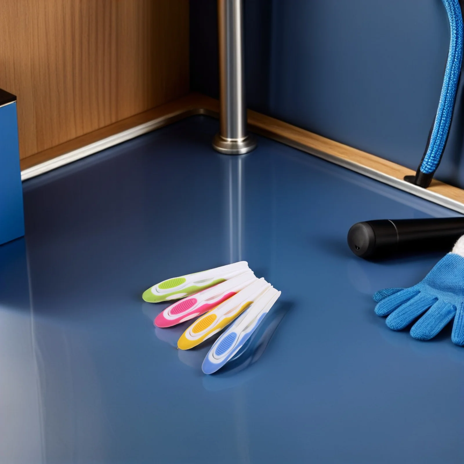 

4Pcs Portable Travel Toothbrush Folding Soft Bristles Kit for Camping Hiking Hotel Use Lightweight Convenient Tooth Cleaning