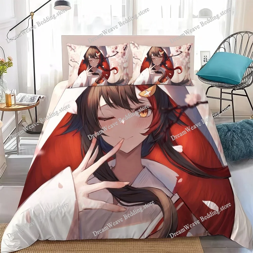 

O-Ookami Mio Duvet Cover Set Home Style Bedding Soft Laundry Cotton Bed Student Dormitory Gift