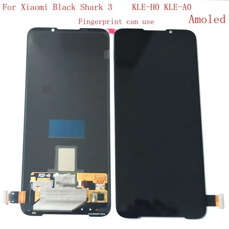 

Pop Amoled For Xiaomi Black Shark 3 Lcd Screen Display Touch Glass DIgitizer Full Replacement Blackshark3 Lcd KLE-H0 KLE-A0