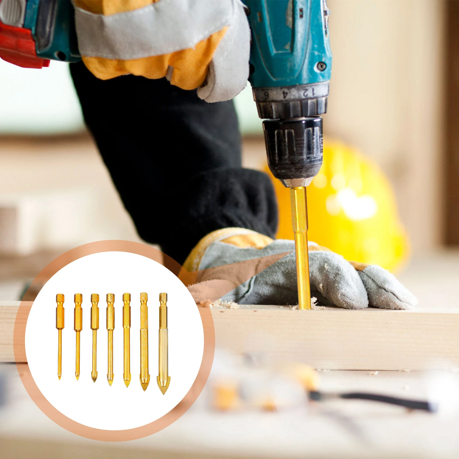 

7 шт. твердосплавные сверла с треугольной головкой, открывалка для плитки, стеклокерамический сверлильный инструмент, сверло из твердого сплава для плитки, открывалка для отверстий