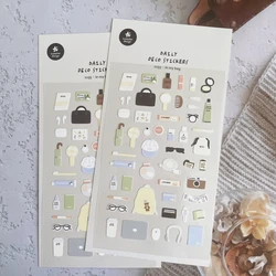 Korean Import Original Suatelier The Things In My Bag Nylon Stickers Scrapbooking Diy Journal Stationery Sticker Deco Art Supply