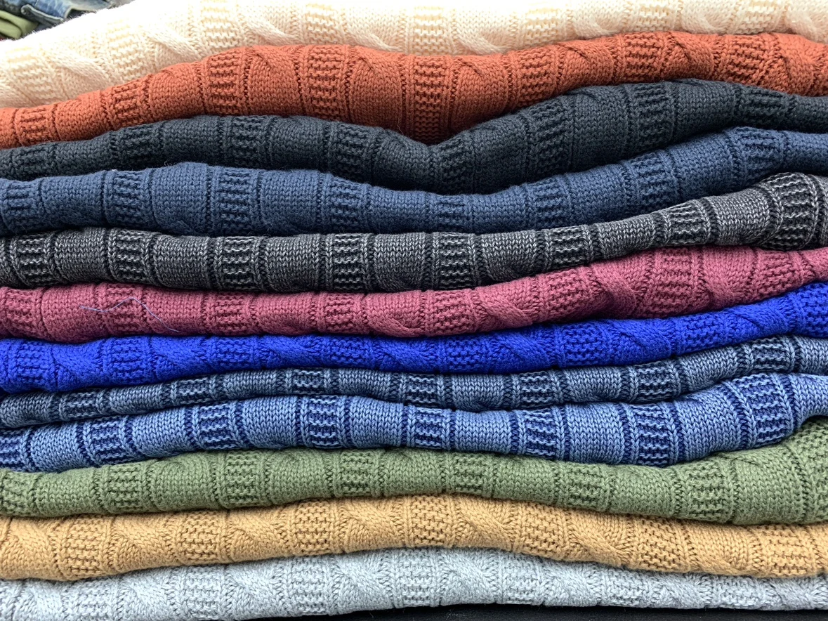 

Autumn New American Retro O-neck Long Sleeve Three-dimensional Weaving Sweater 100% Cotton Men's Loose Fashion Casual Pullover