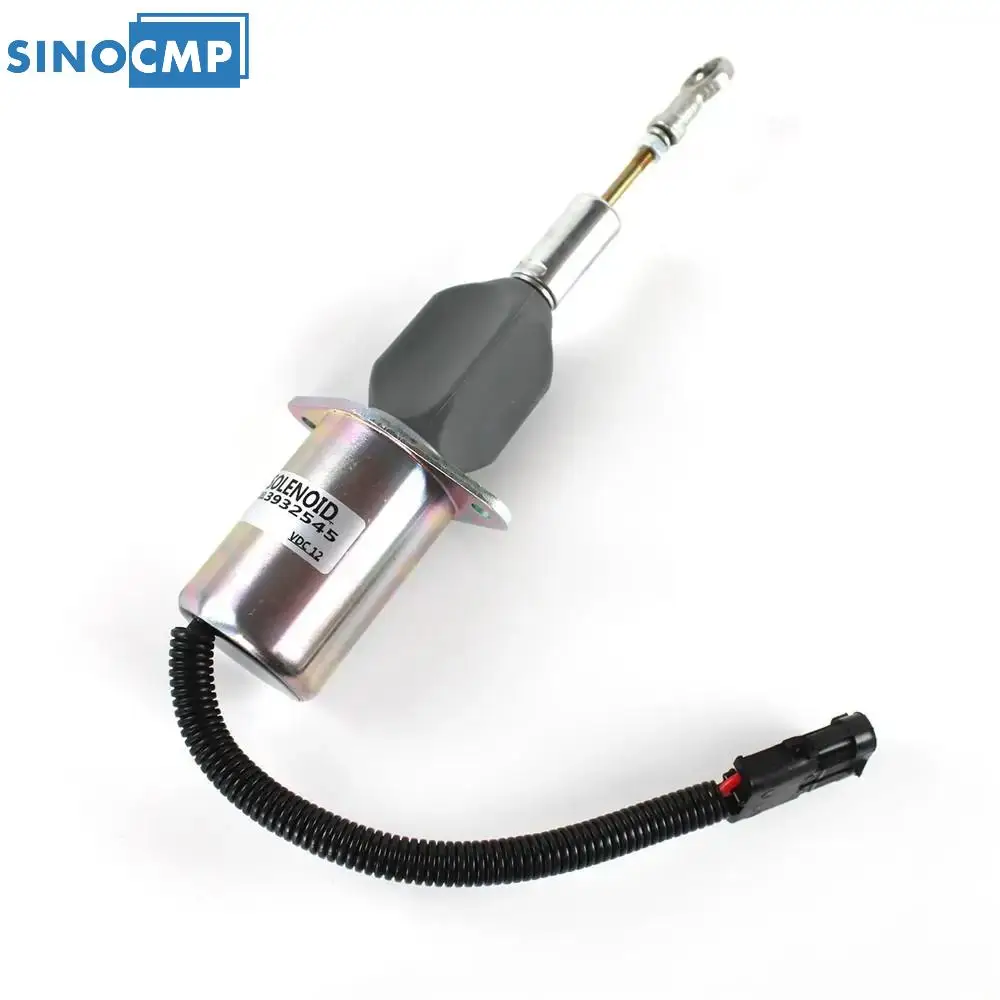 3932545 SA-4639-12 6CT 6CTA SINOCMP 1PCS Shut Off Solenoid For Cummins With 3 Months Warranty